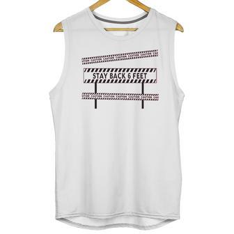 Caution Stay Back 6 Feet Social Distancing Unisex Tank Top | Favorety DE