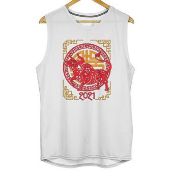 Chinese New Year Of Ox 2021 Ornamental Zodiac Bulls Unisex Tank Top | Favorety AU