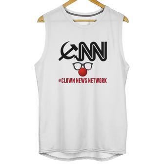 Cnn Clown News Network Funny Political Cool Fake News A Great Novelty Unisex Tank Top | Favorety DE