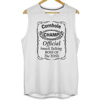 Cornhole Champ Boss Of The Toss Funny Pr Unisex Tank Top | Favorety CA