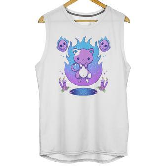 Creepy Kawaii Pastel Goth Cat Kawaii Clothes Mall Goth Unisex Tank Top | Favorety CA