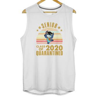 Cute Stitch Disney Senior 2020 Shirt Class Of 2020 Graduation Quarantine Unisex Tank Top | Favorety UK