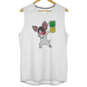 Dabbing Chihuahua Puppy Dog Pineapple Aloha Beach Gift Unisex Tank Top | Favorety AU