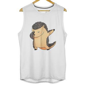 Dabbing Pangolin Endangered Manis Animal Unisex Tank Top | Favorety AU