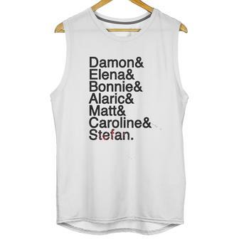 Damon Elena Bonnie Alaric Matt Caroline Stefan Unisex Tank Top | Favorety DE