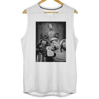 Darth Vader And Stormtrooper Selfie With Han Solo In Carbonite Tshirt Unisex Tank Top | Favorety