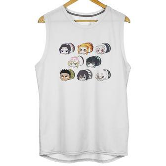 Demon Slayer Cute Worms Unisex Tank Top | Favorety CA