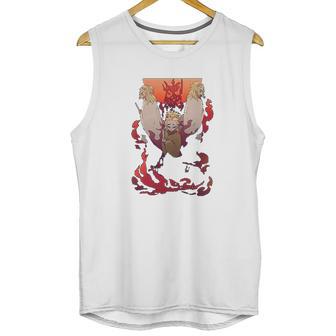 Demon Slayer Men On Fire Unisex Tank Top | Favorety DE