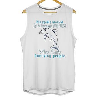 Dolphin Annoying People Dolphin Lovers Unisex Tank Top | Favorety CA