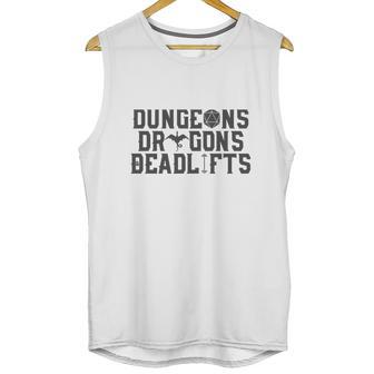 Dungeons &Amp Dragons &Amp Deadlifts Unisex Tank Top | Favorety AU