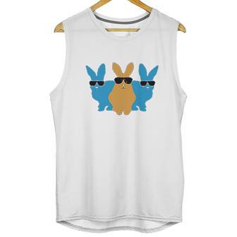 Easter Bunny Hip Trio Bunnies Funny Gift For Easter Kids Unisex Tank Top | Favorety CA