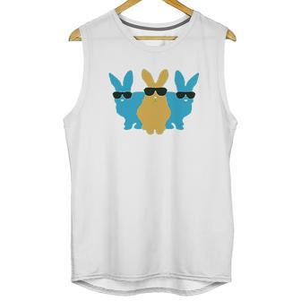 Easter Bunny Hip Trio Bunnies Funny Gift Unisex Tank Top | Favorety UK