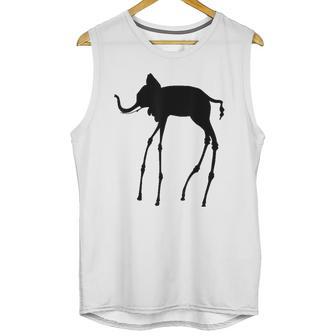 The Elephant By Dali Unisex Tank Top | Favorety