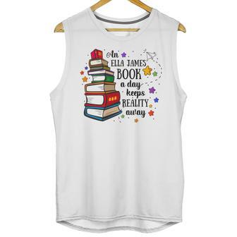 An Ella James Book A Day Keeps Reality Away Unisex Tank Top | Favorety