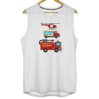 Ems Fire Truck Ambulance Rescue Helicopter Unisex Tank Top | Favorety DE