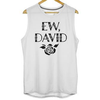 Ew David Alexis Moira Rose Merchandise Black Raglan Basebal Unisex Tank Top | Favorety CA