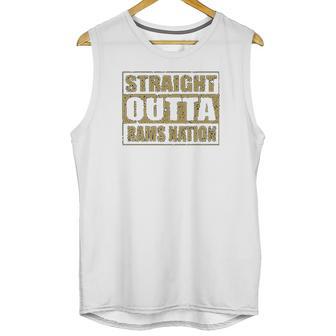 Expression Straight Outta Rams Nation Football Mens Unisex Tank Top | Favorety DE