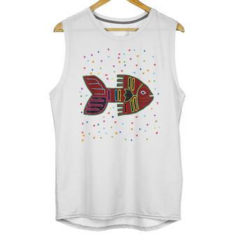 Fish Inspired By Kuna Artwork Of Panama T Unisex Tank Top | Favorety UK