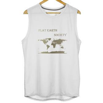 Flat Earth Society Shirt Flat Earthers Not A Moving Globe Unisex Tank Top | Favorety AU