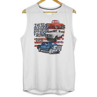 Ford 100Th Anniversary Red White Blue Trucks Unisex Tank Top | Favorety AU