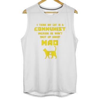 Funny Cat Joke Communist Meow Unisex Tank Top | Favorety UK