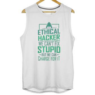 Funny Computer Hacker Cybersecurity Ethical Hacker Code Gift Unisex Tank Top | Favorety AU