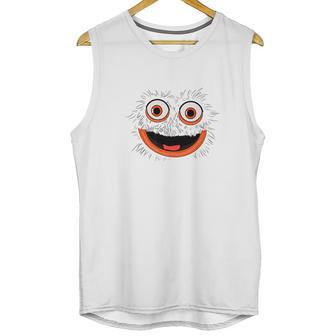 Funny Gritty Mascot Face Unisex Tank Top | Favorety