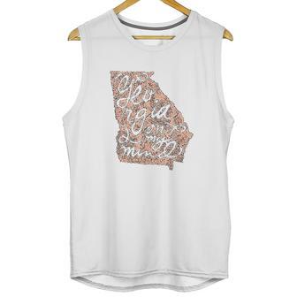 Georgia Peach State Atlanta Georgia On My Mind Unisex Tank Top | Favorety UK