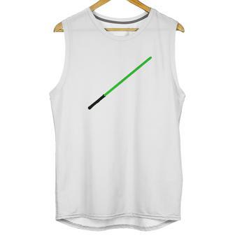 Green Light Saber T-Shirt Unisex Tank Top | Favorety