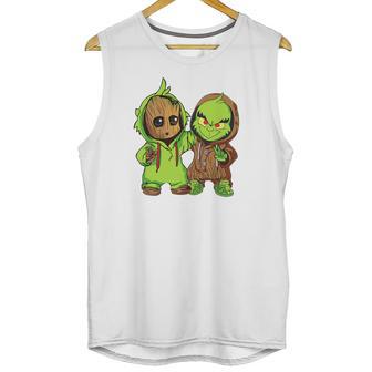 Grinch And Groot Unisex Tank Top | Favorety CA