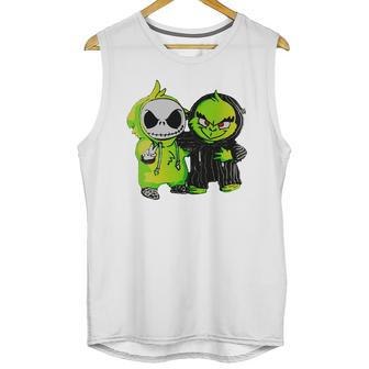 Grinch And Jack Skellington Unisex Tank Top | Favorety