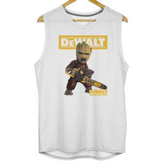 Groot With Logo Dewalt Shirt Unisex Tank Top | Favorety