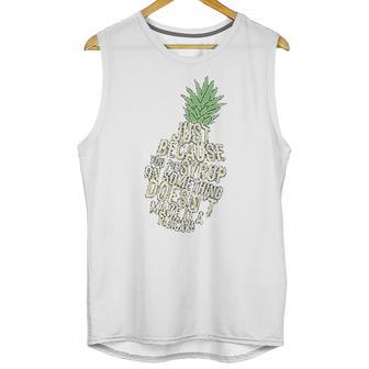 Gus And Spencer Funny Pineapple Psych Unisex Tank Top | Favorety