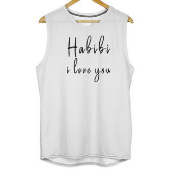 Habibi I Love You Honeymoon Calligraphy Unisex Tank Top | Favorety UK