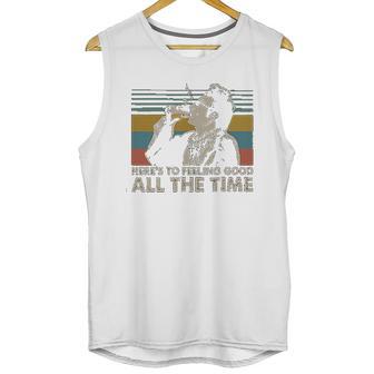 Heres To Feeling Good All The Time Seinfeld Quote Lovers Cosmo Kramer Fan Unisex Tank Top | Favorety CA