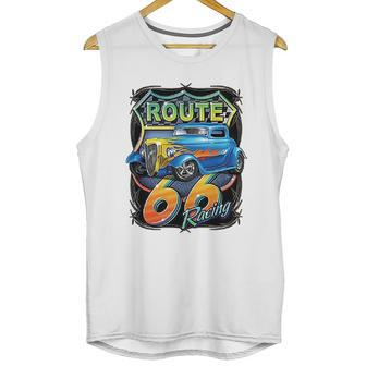 Hot Rod Route 66 Sign American Muscle Classic History Unisex Tank Top | Favorety