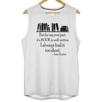 Jane Austen Book Unisex Tank Top | Favorety