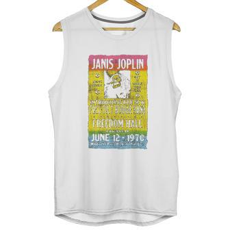 Janis Joplin Freedom Hall Poster Fitted Jersey Unisex Tank Top | Favorety AU