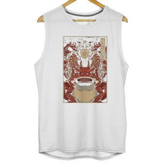 Japanese Artwork Samurai Riding Wild Toad Nippon Kanji Unisex Tank Top | Favorety UK