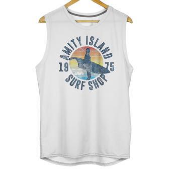 Jaws Amity Island Surf Board Graphic Unisex Tank Top | Favorety