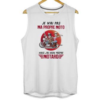 Je Nai Pas Ma Propre Moto Mais Jai Mon Propre Motard Moon Unisex Tank Top | Favorety UK