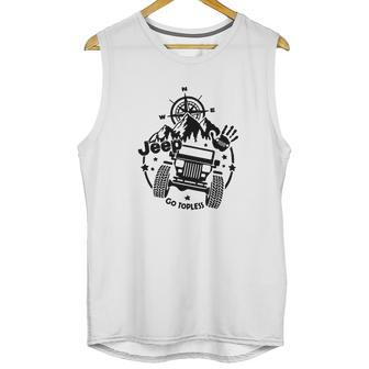 Jeep Square Headlight Go Topless Unisex Tank Top | Favorety AU