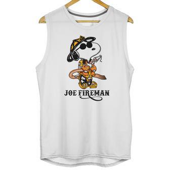 Joe Fireman Snoopy Unisex Tank Top | Favorety