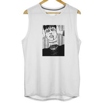 Junji Ito Tomio Head Unisex Tank Top | Favorety CA