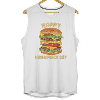 Junk Food Cheeseburger Hamburger Day Burger Fries Unisex Tank Top | Favorety AU