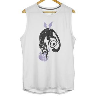 Kawaii Black Cat Pastel Goth Soft Grunge Clothing Unisex Tank Top | Favorety UK