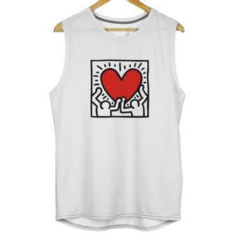 Keith Haring Heart Unisex Tank Top | Favorety AU