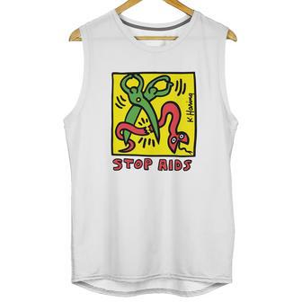 Keith Haring Stop Aids Unisex Tank Top | Favorety UK