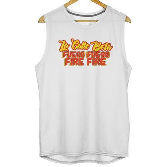 La Calle Bota Fuego Fire La Romana Dembow Trap Bunny Unisex Tank Top | Favorety UK