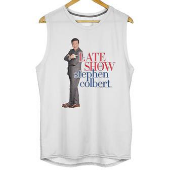 The Late Show With Stephen Colbert Portrait Graphic Unisex Tank Top | Favorety DE